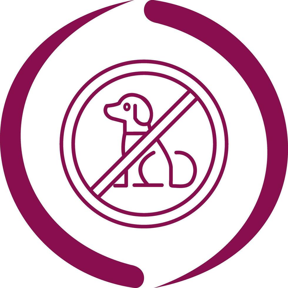 No Pets Vector Icon