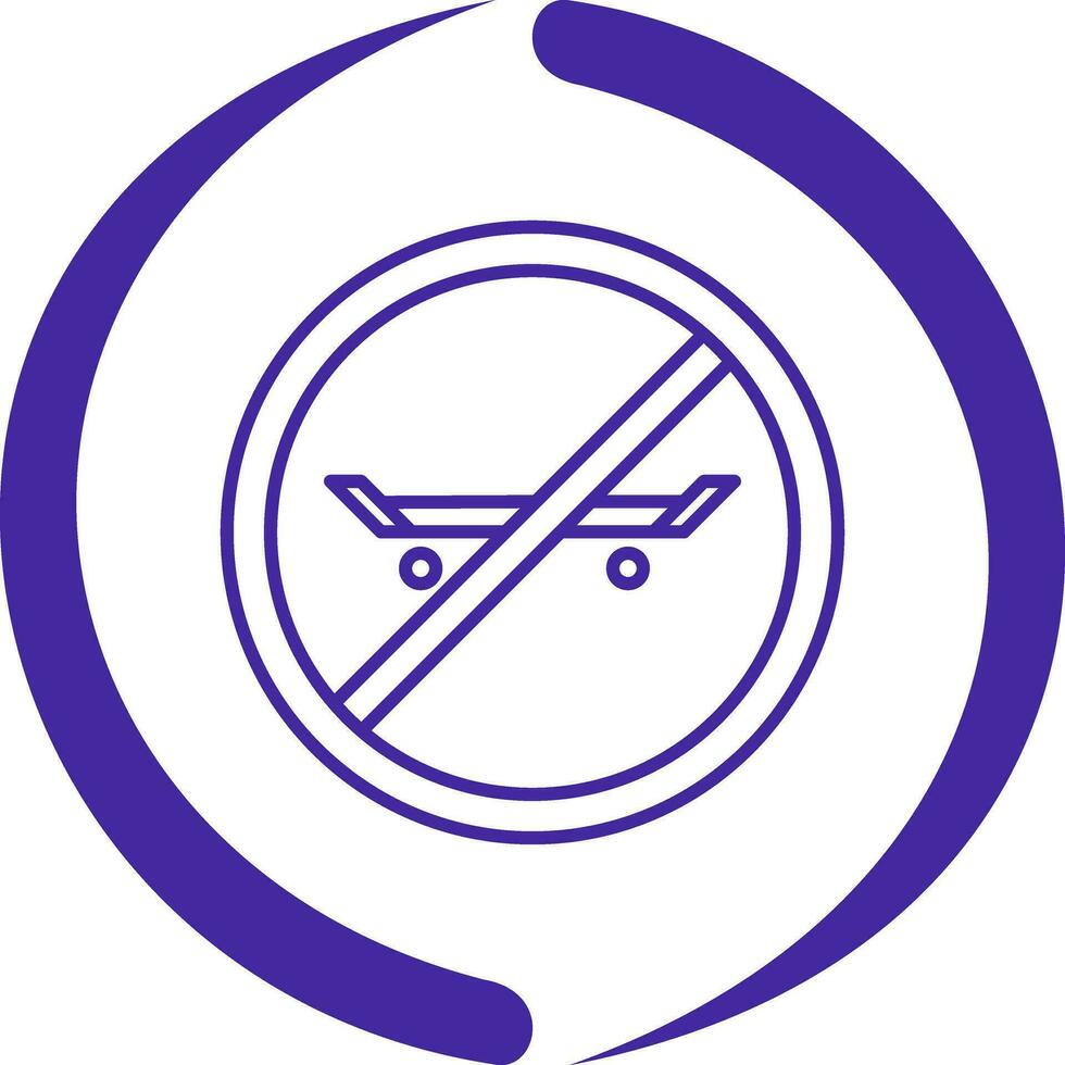 No Skating Vector Icon