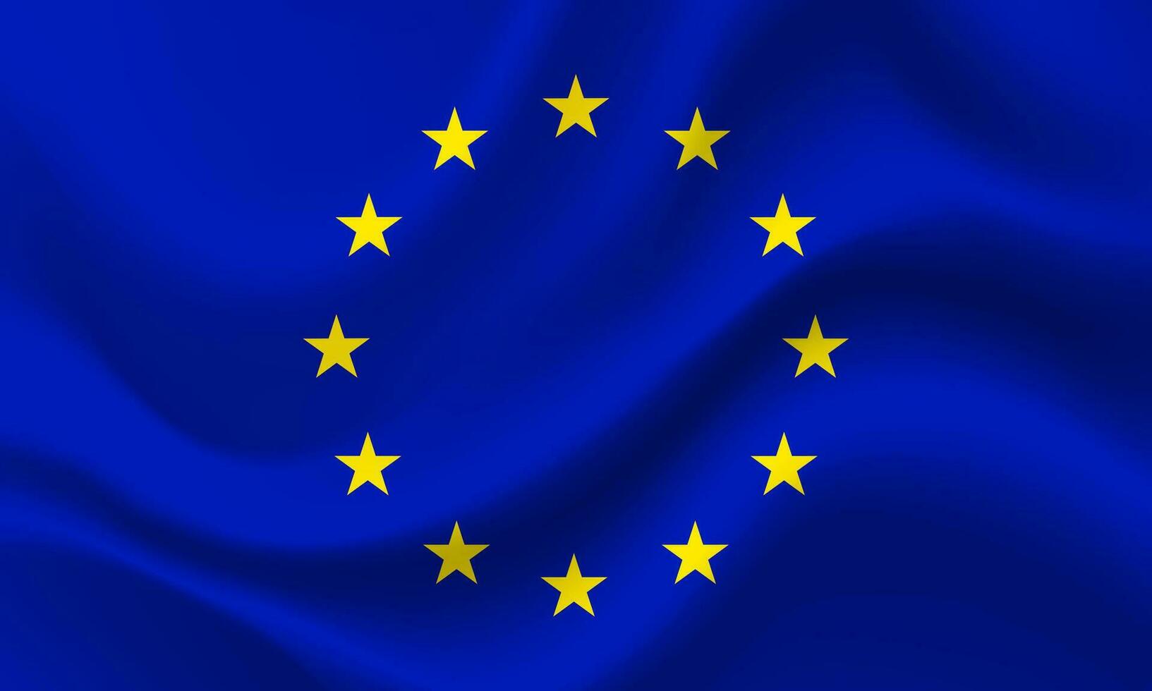 Vector Europe flag. Flag of European Union. EU flag illustration. EU background, banner. Symbol of European Union