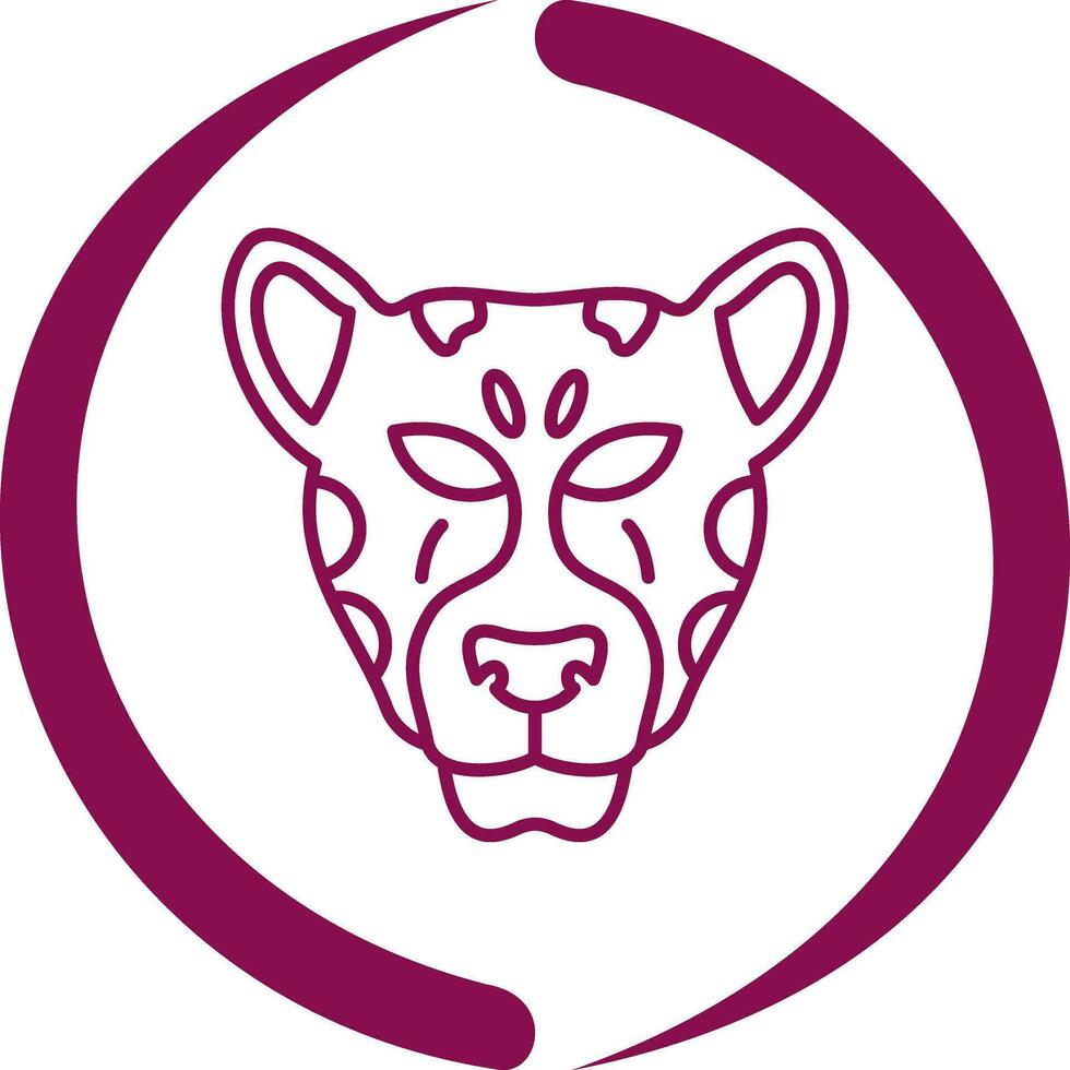 icono de vector de leopardo