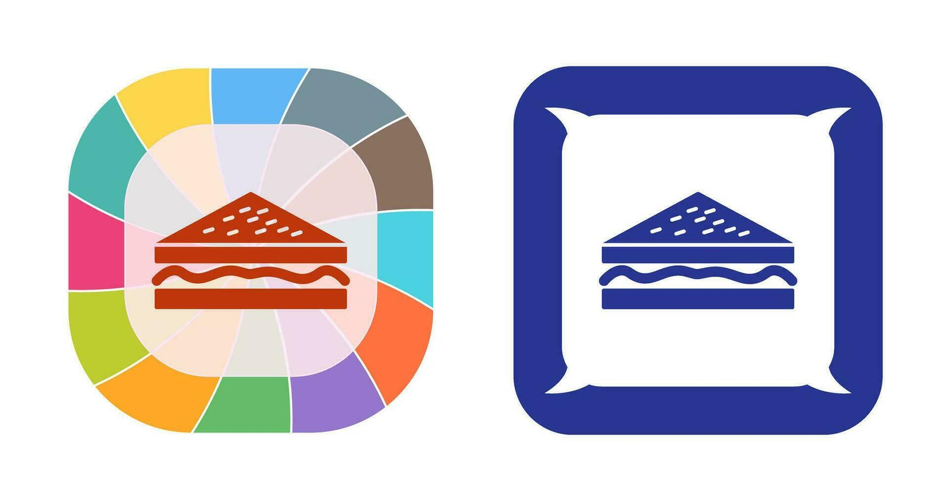 Unique Sandwich Vector Icon