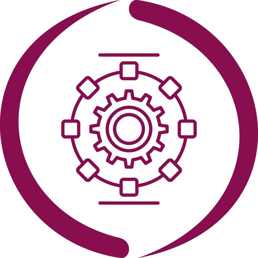 Automated Process Vector Icon