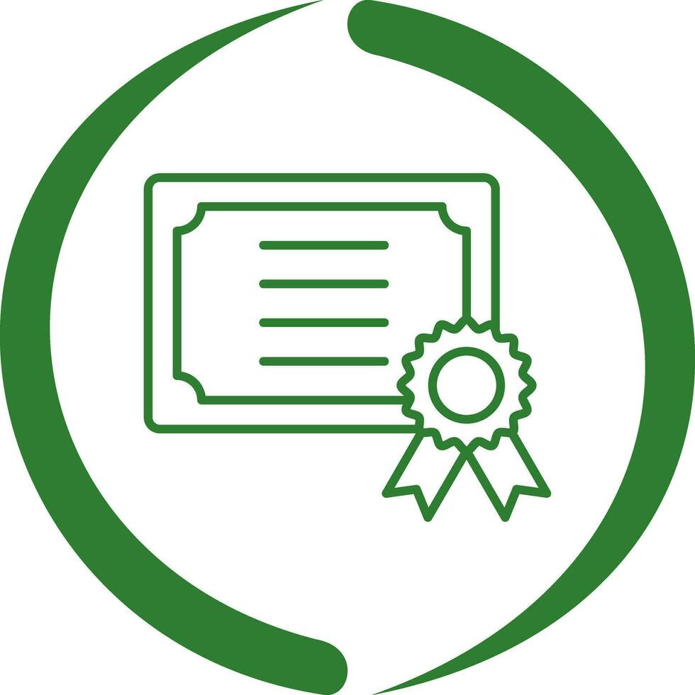 icono de vector de certificado