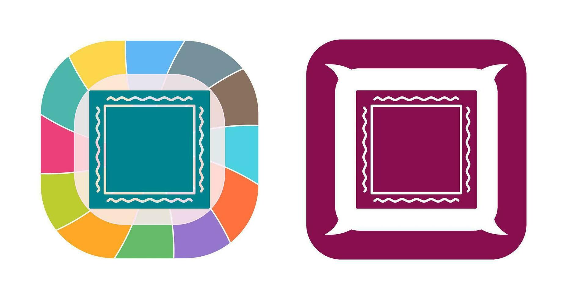 Unique Frame Vector Icon