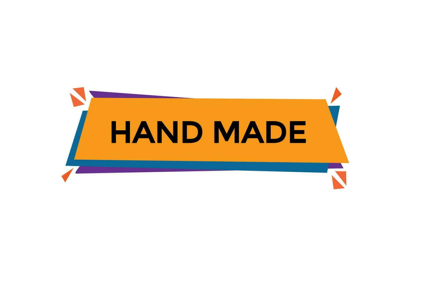 new hand made modern, website, click button, level, sign, speech, bubble  banner, vector