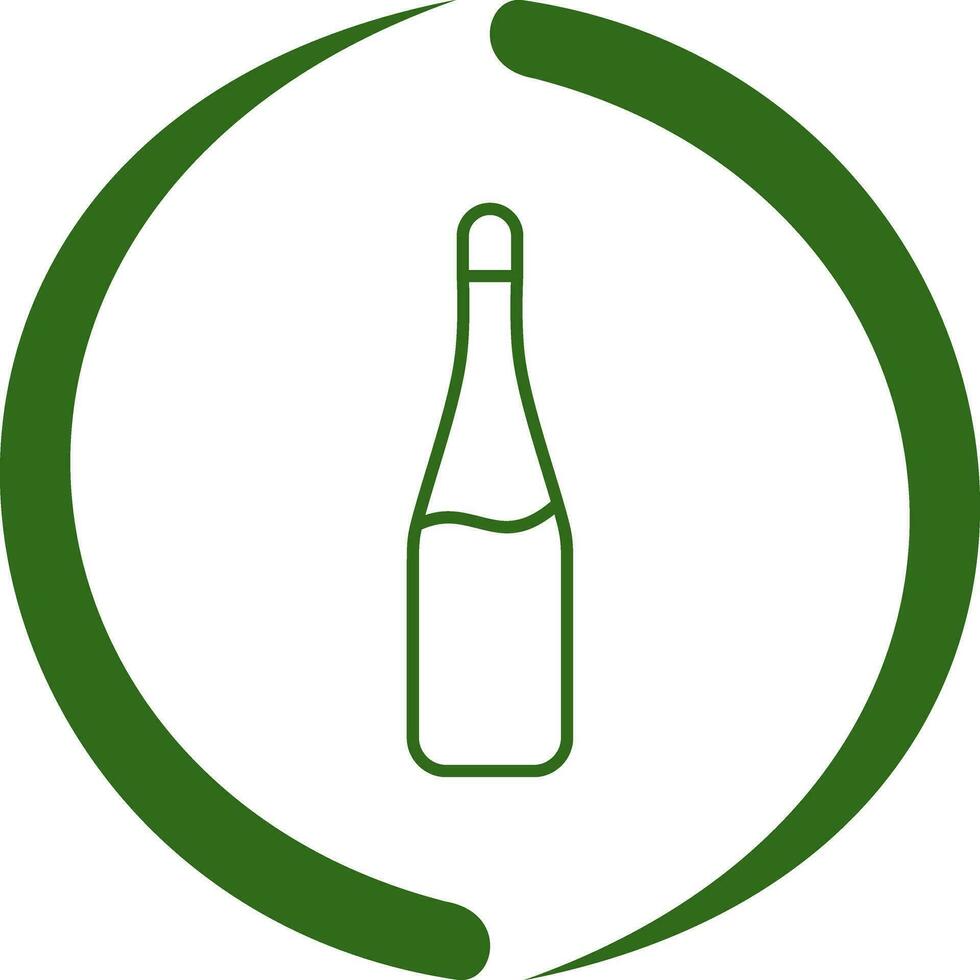 Champagne Bottle Vector Icon