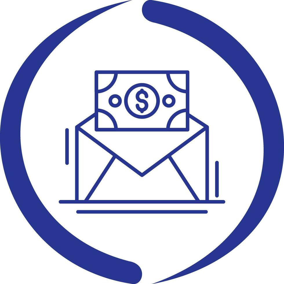 Mail Coin Vector Icon