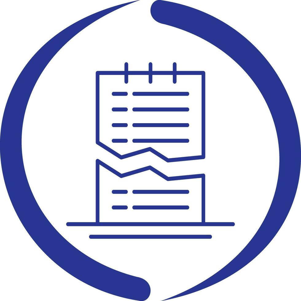 Corrupted List Vector Icon