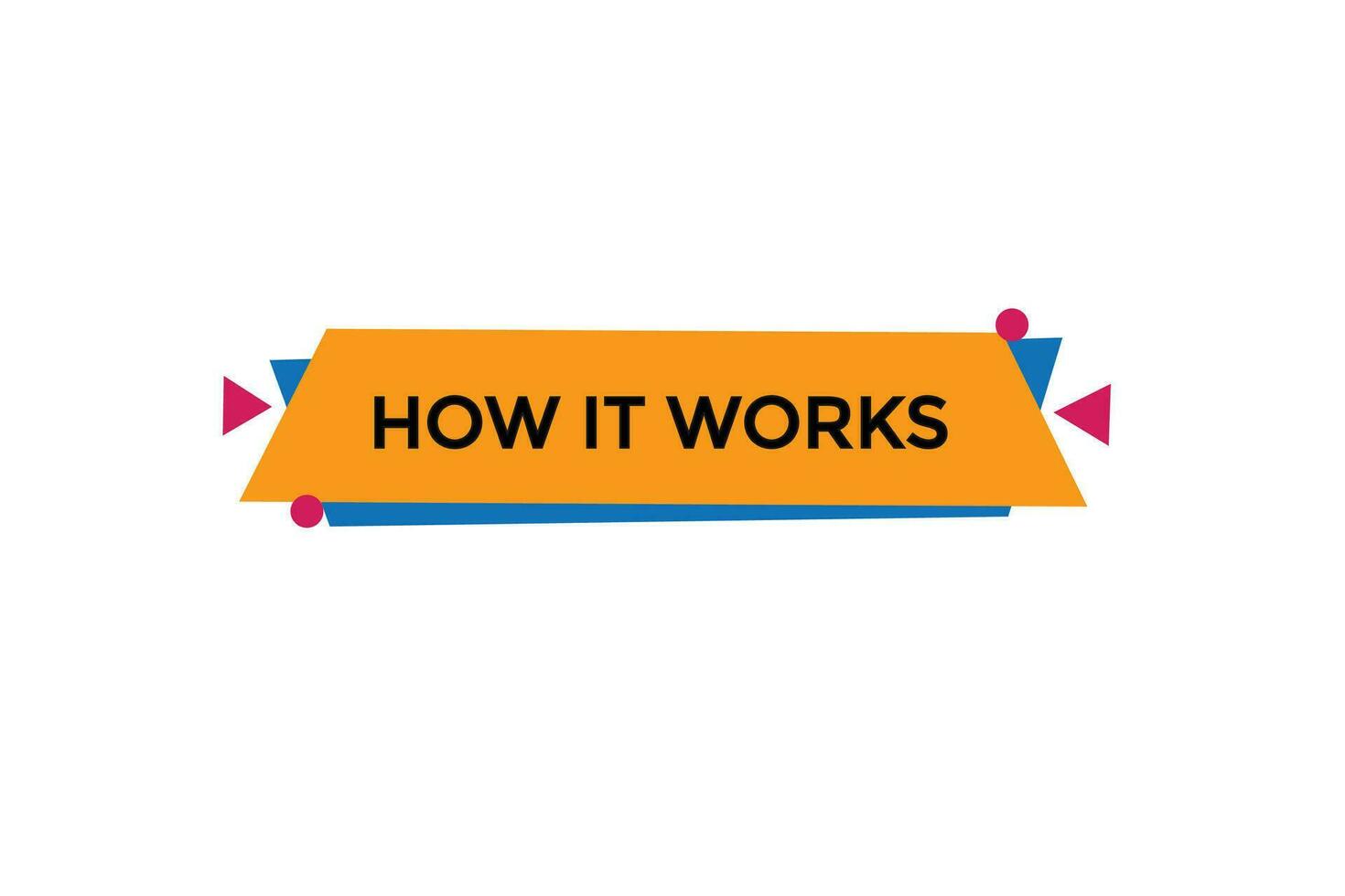 new how it works  modern, website, click button, level, sign, speech, bubble  banner, vector