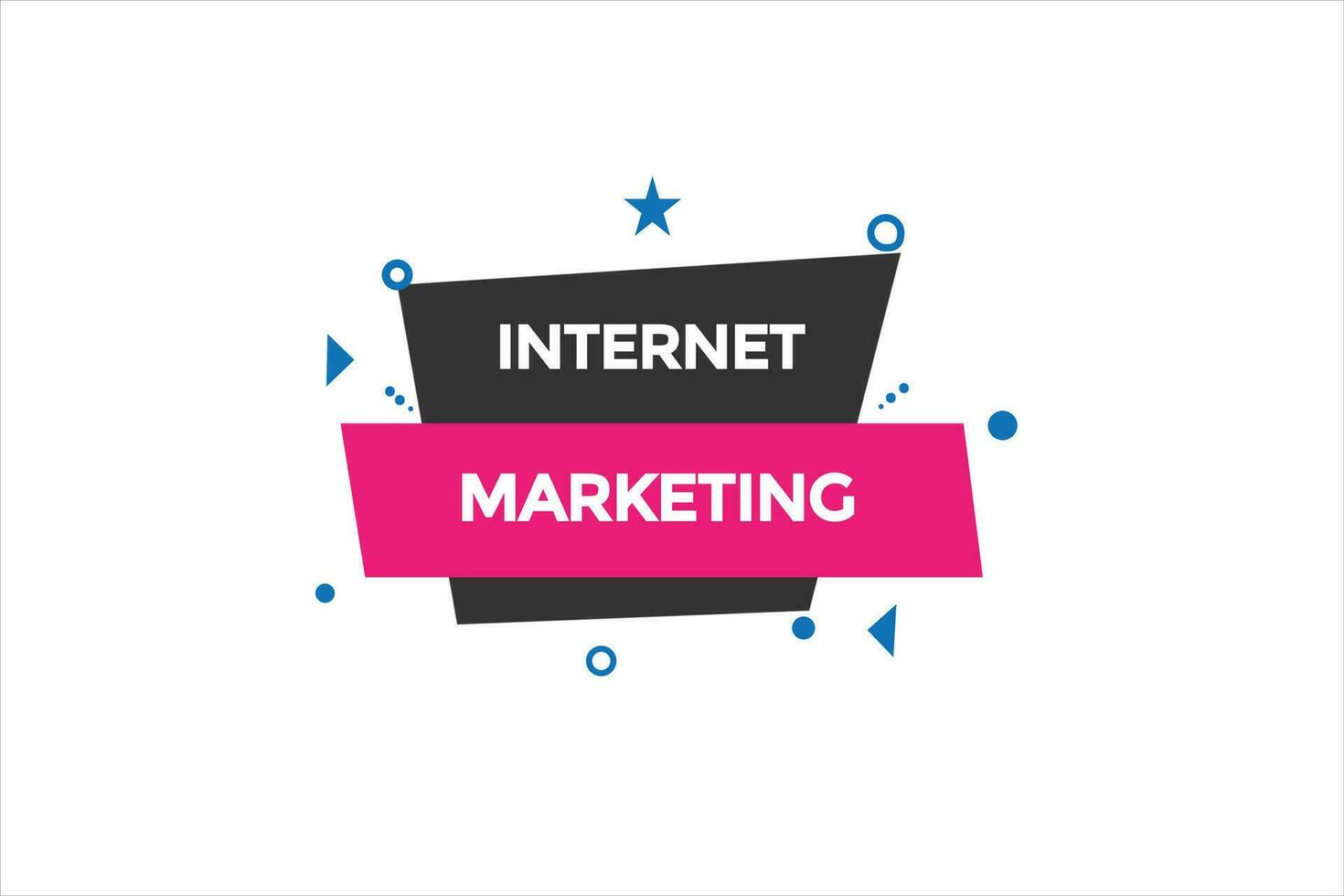 new internet marketing modern, website, click button, level, sign, speech, bubble  banner, vector