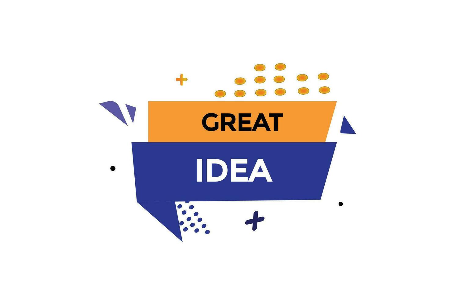 new great idea modern, website, click button, level, sign, speech, bubble  banner, vector