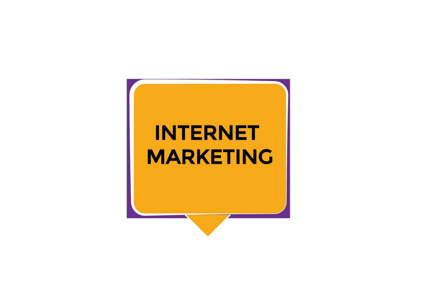 new internet marketing modern, website, click button, level, sign, speech, bubble  banner, vector