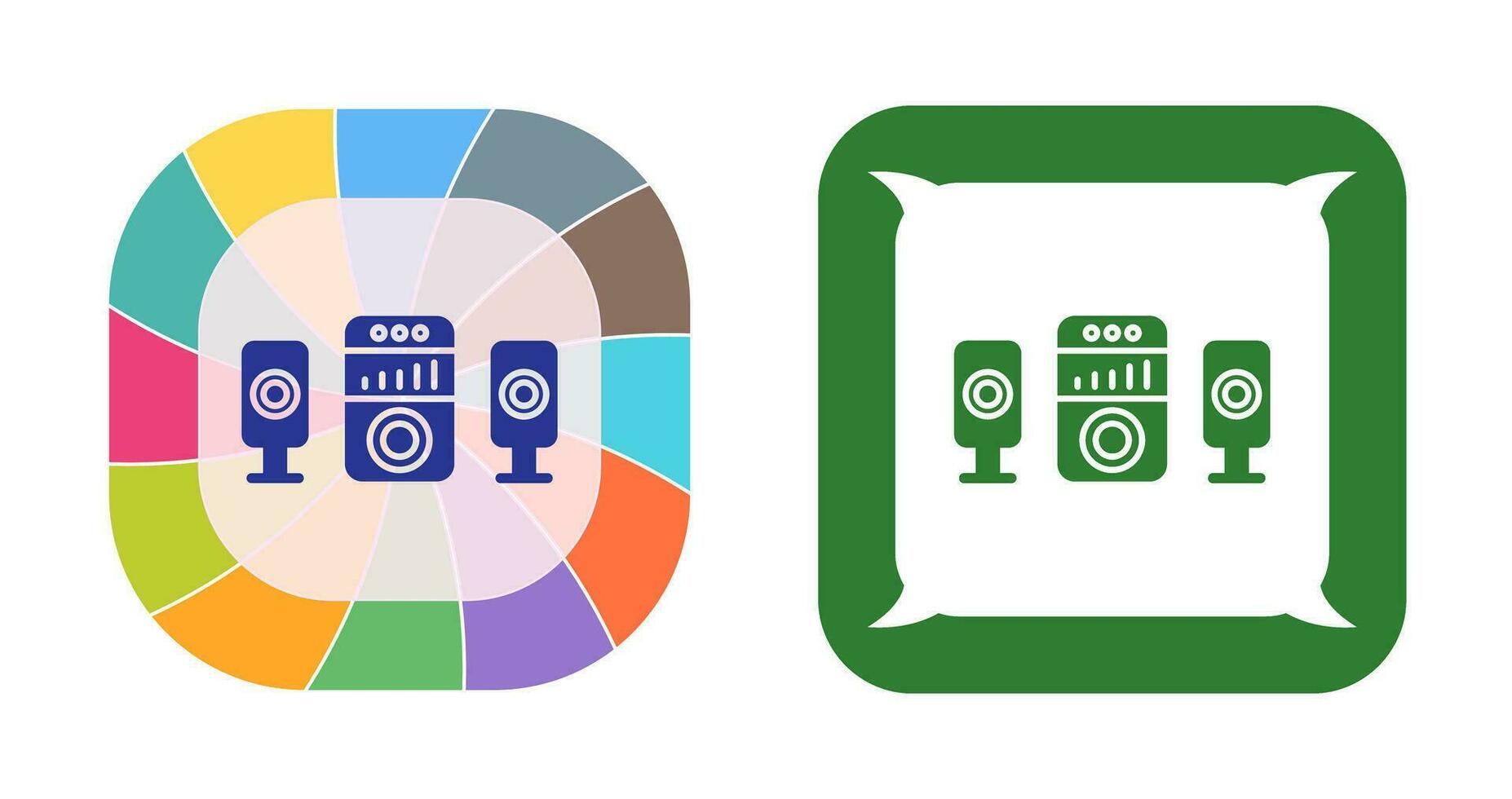 icono de vector de sistema de sonido