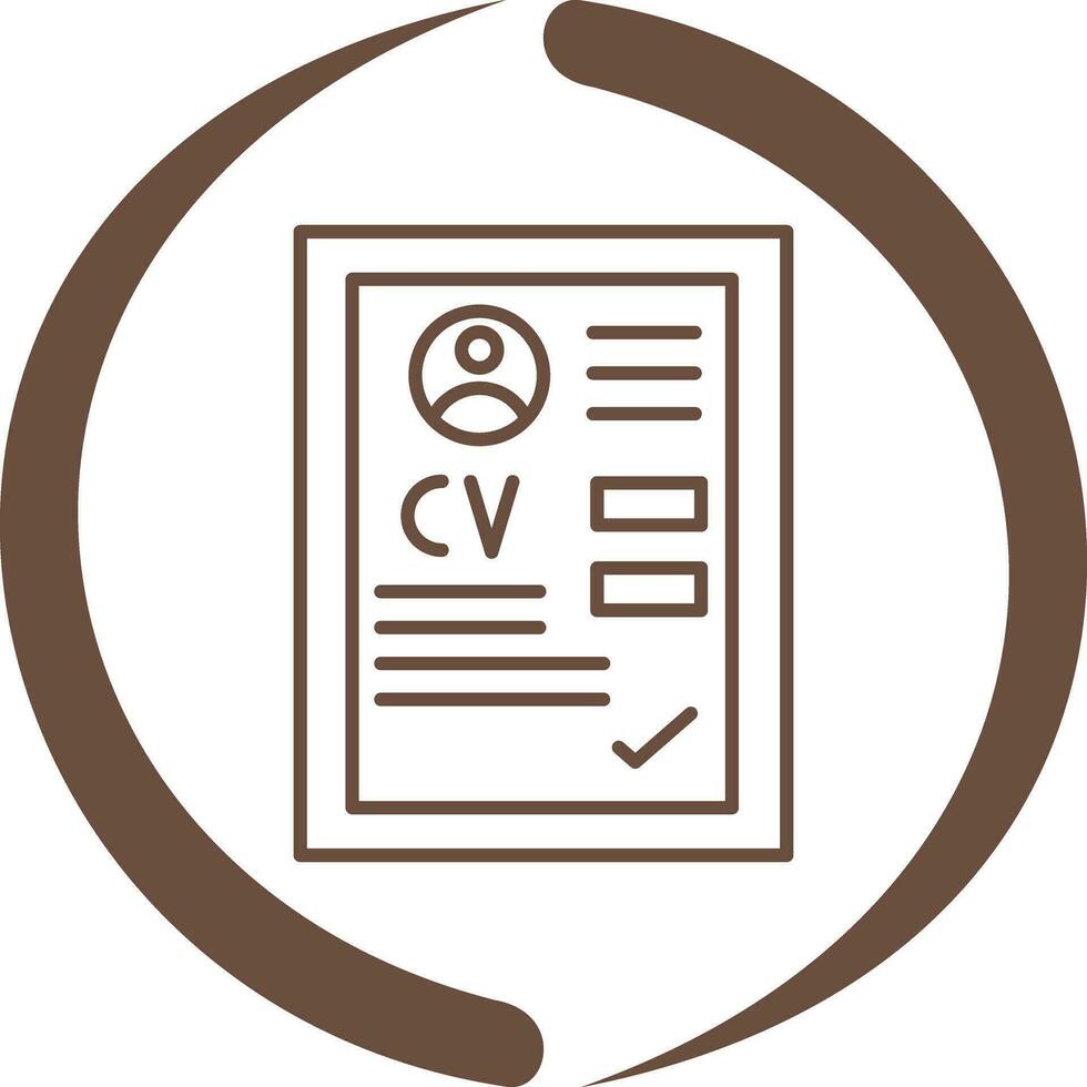 CV Vector Icon