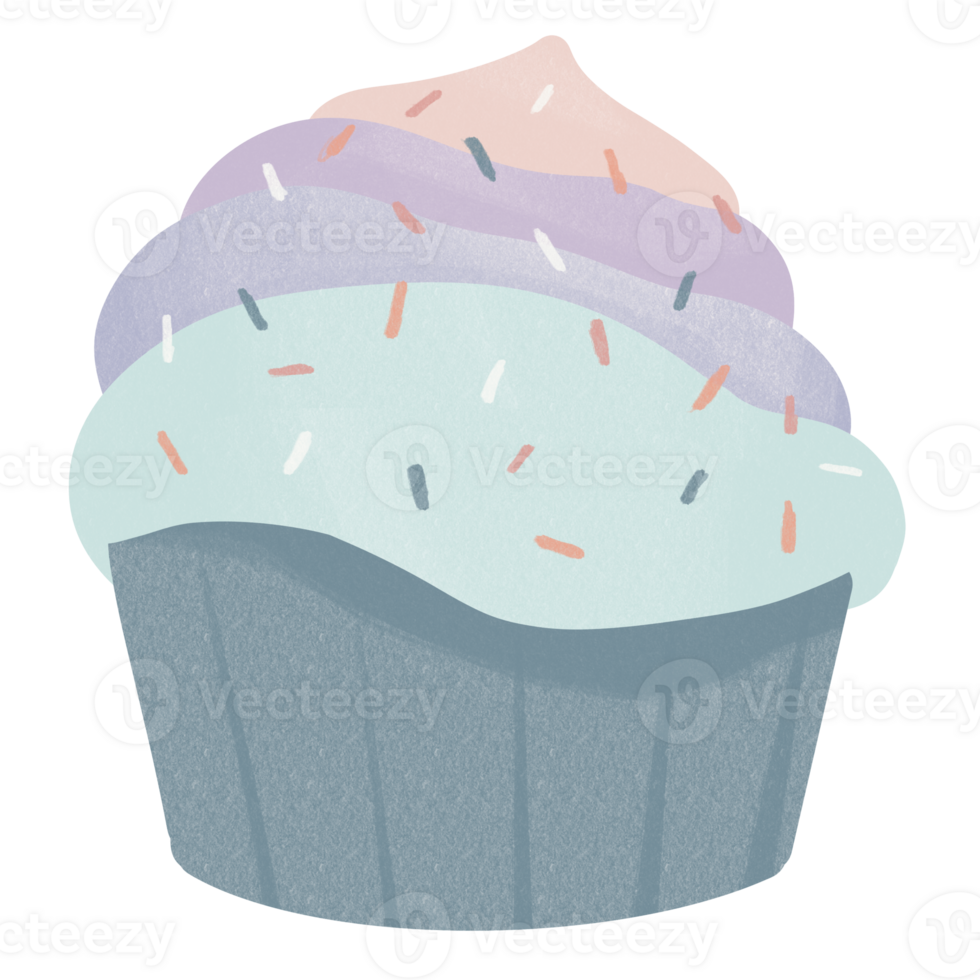 cute cartoon cupcake png