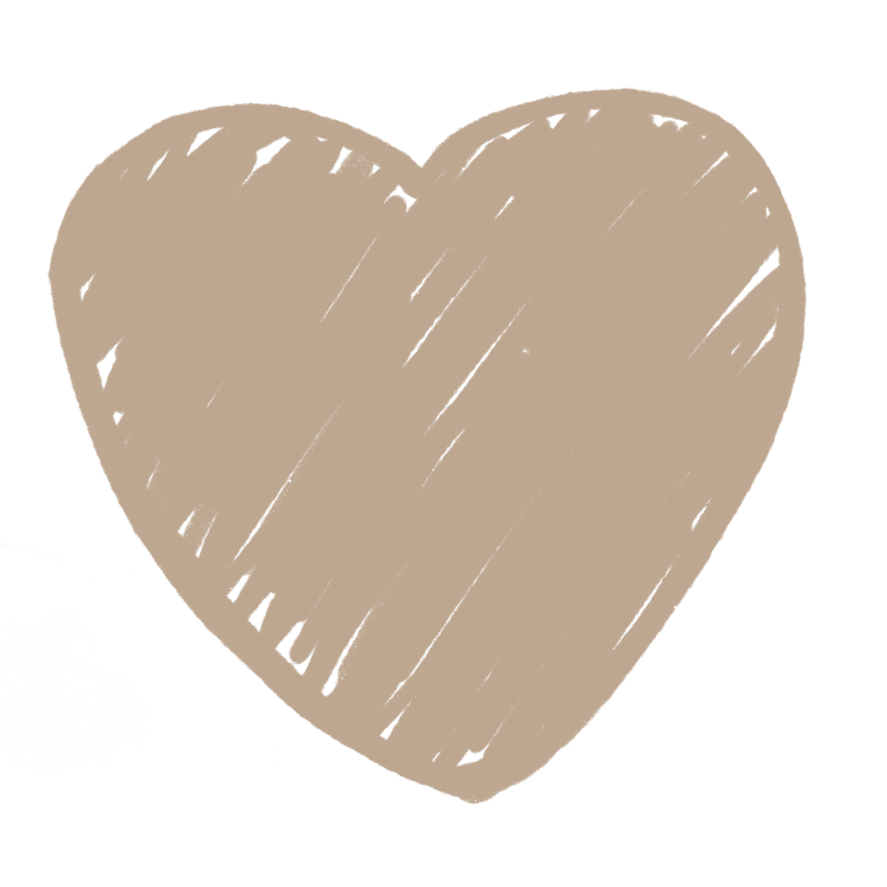 cute brown heart png