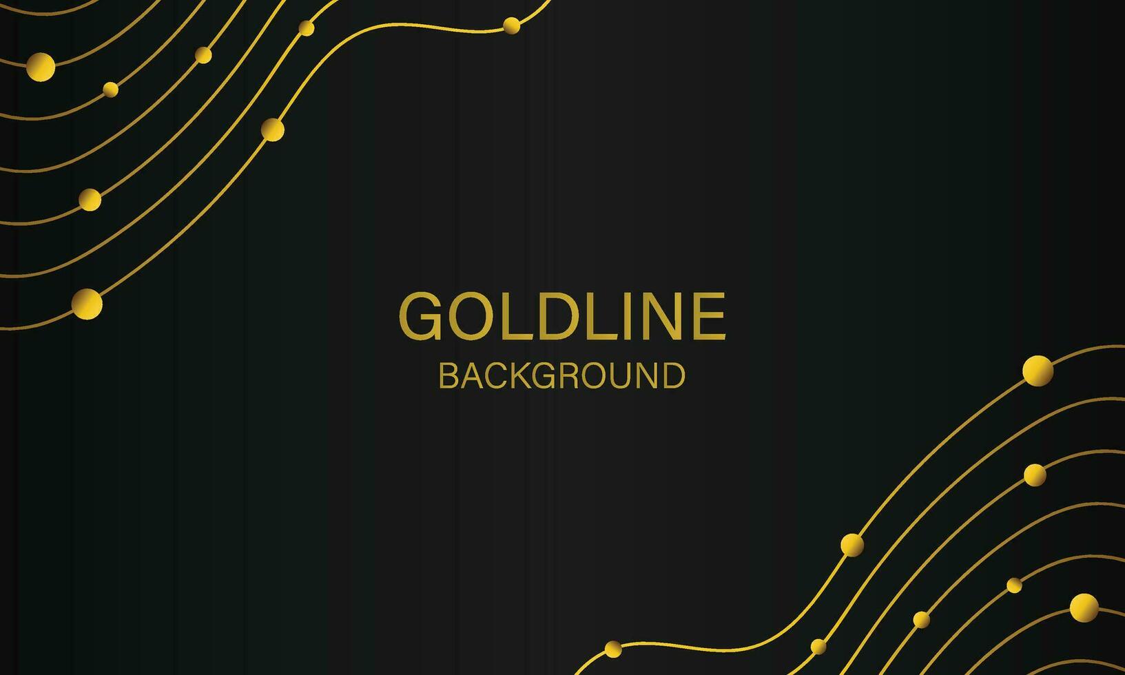 luxury abstract gold line on black background vector