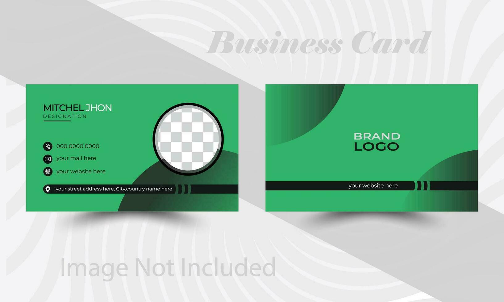 Business Card template, Creative and modern corporate card vector