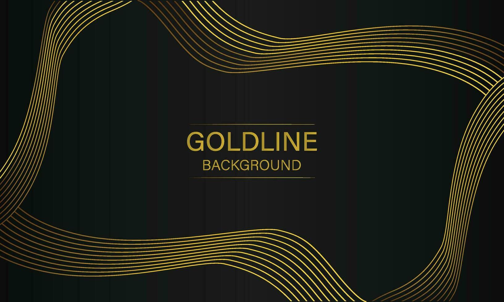 luxury abstract gold line on black background vector