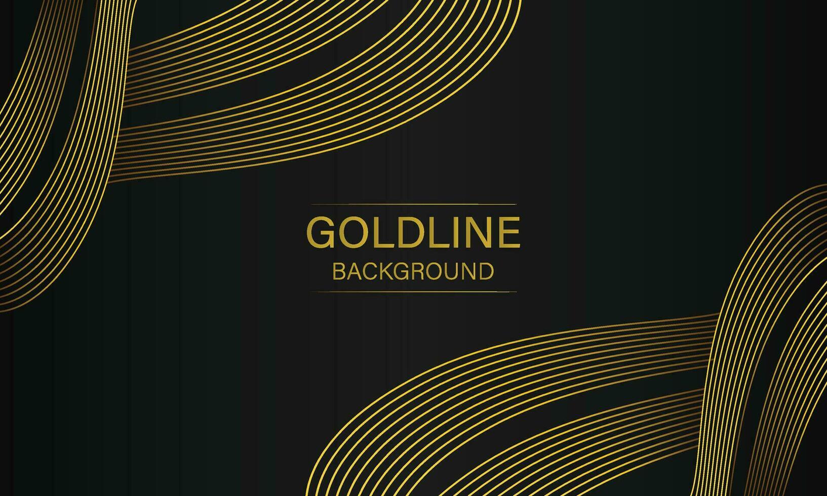 luxury abstract gold line on black background vector