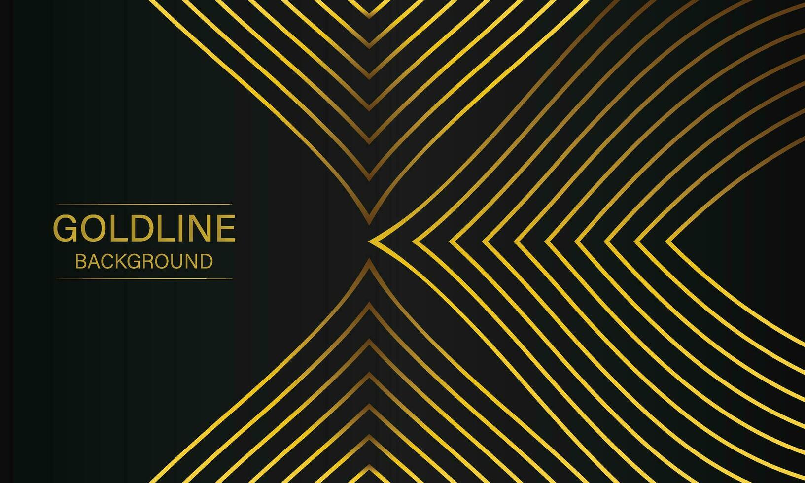 luxury abstract gold line on black background vector