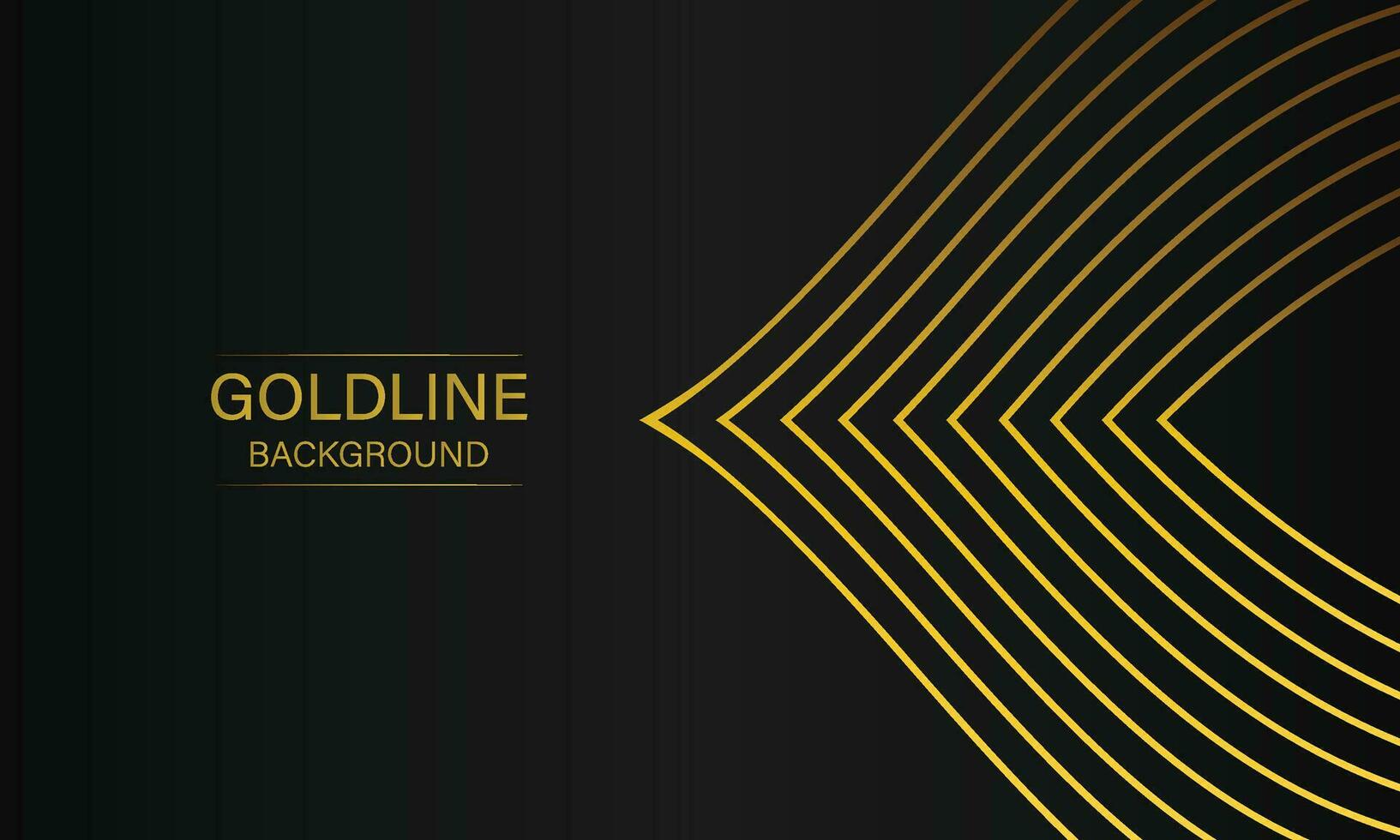 luxury abstract gold line on black background vector