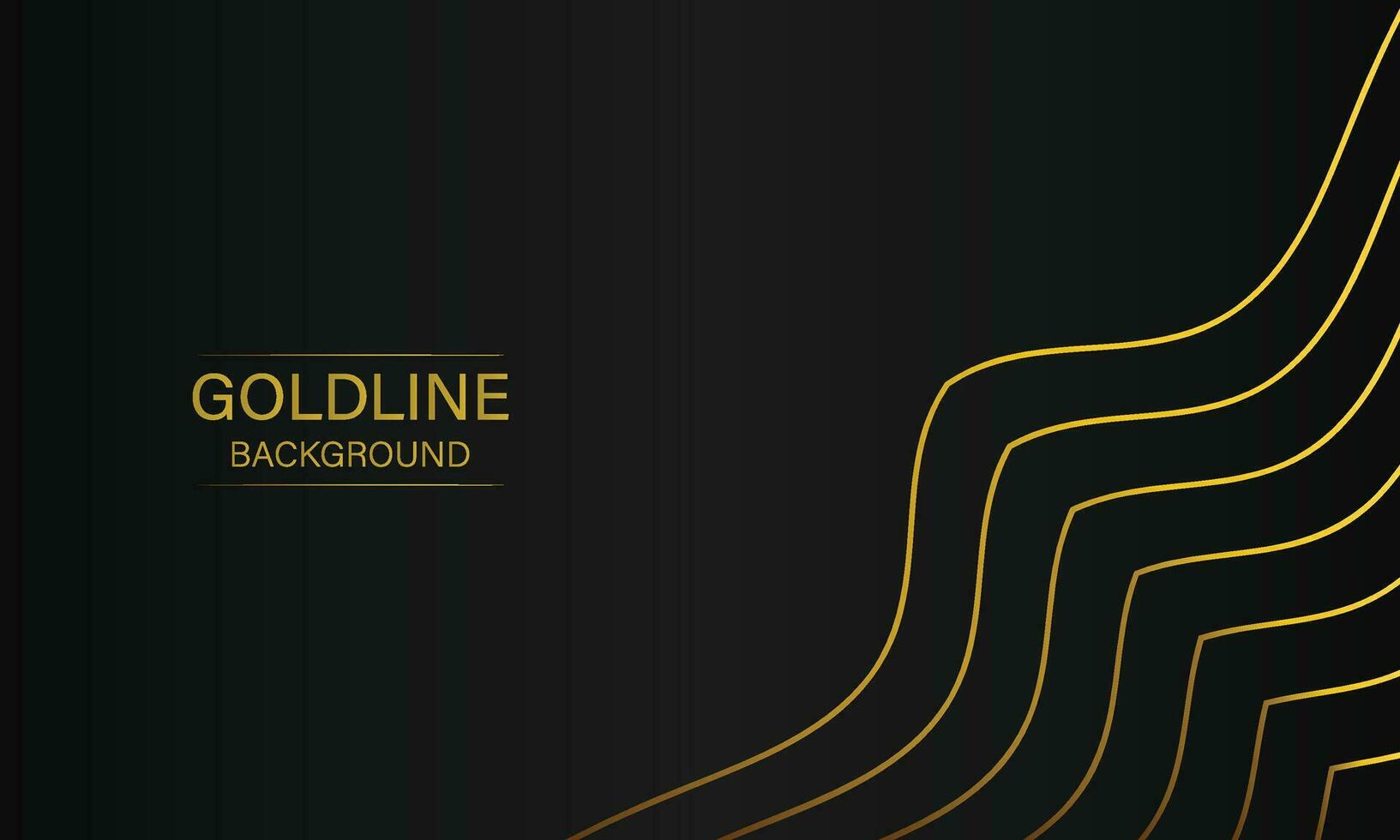 luxury abstract gold line on black background vector