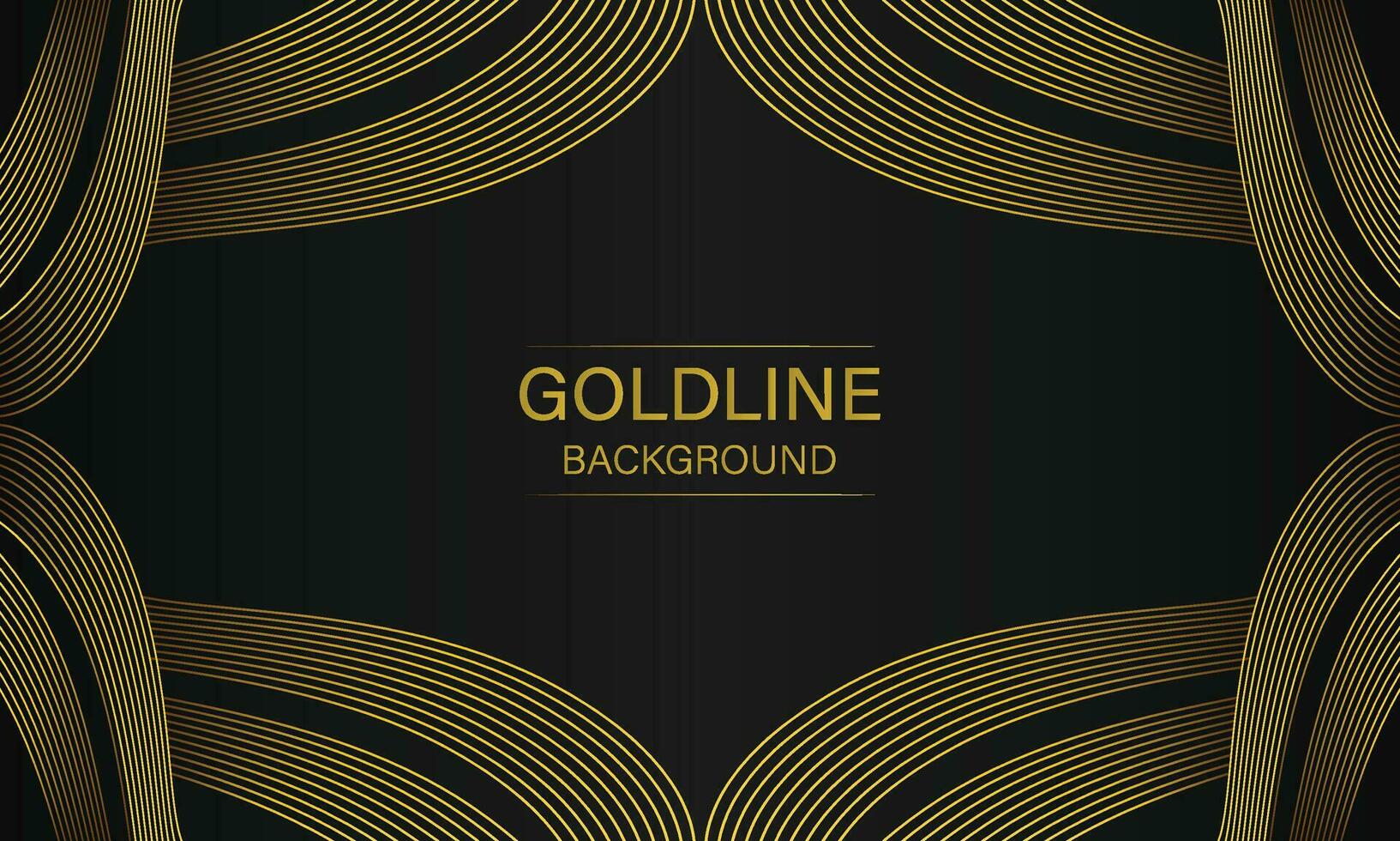 luxury abstract gold line on black background vector