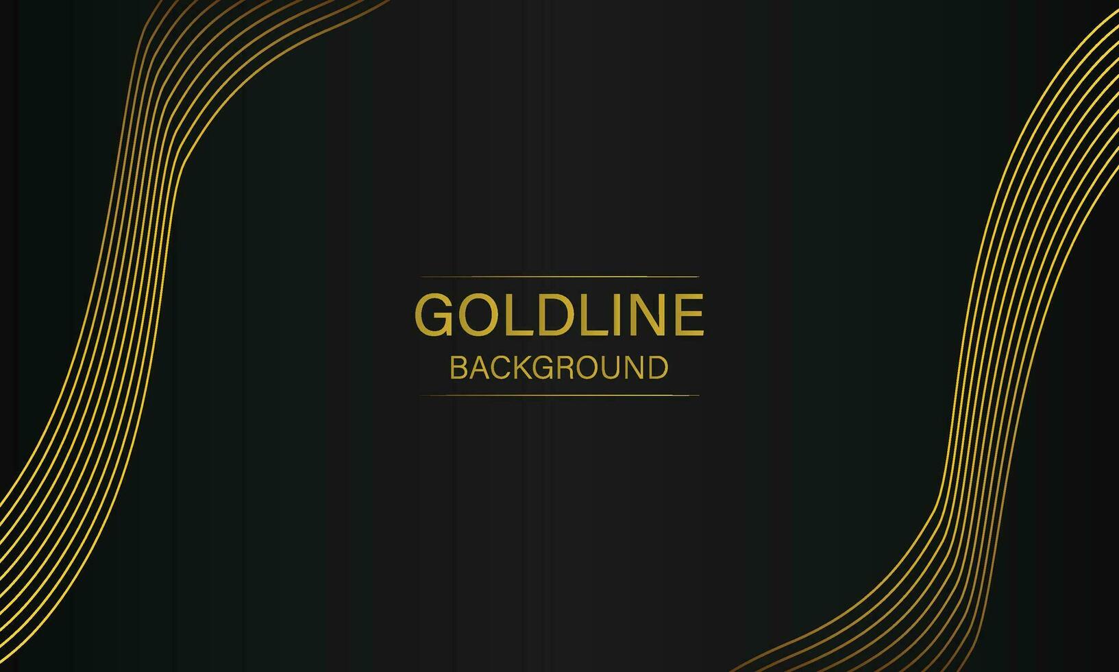 luxury abstract gold line on black background vector