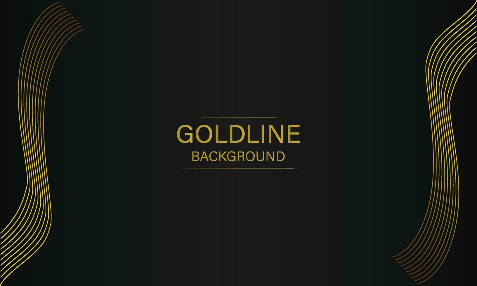 luxury abstract gold line on black background vector