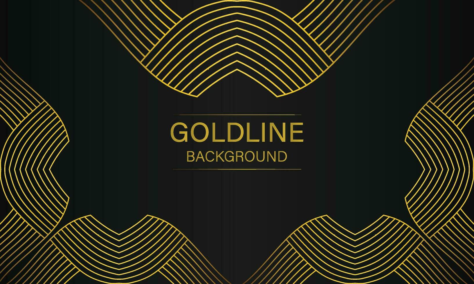 luxury abstract gold line on black background vector