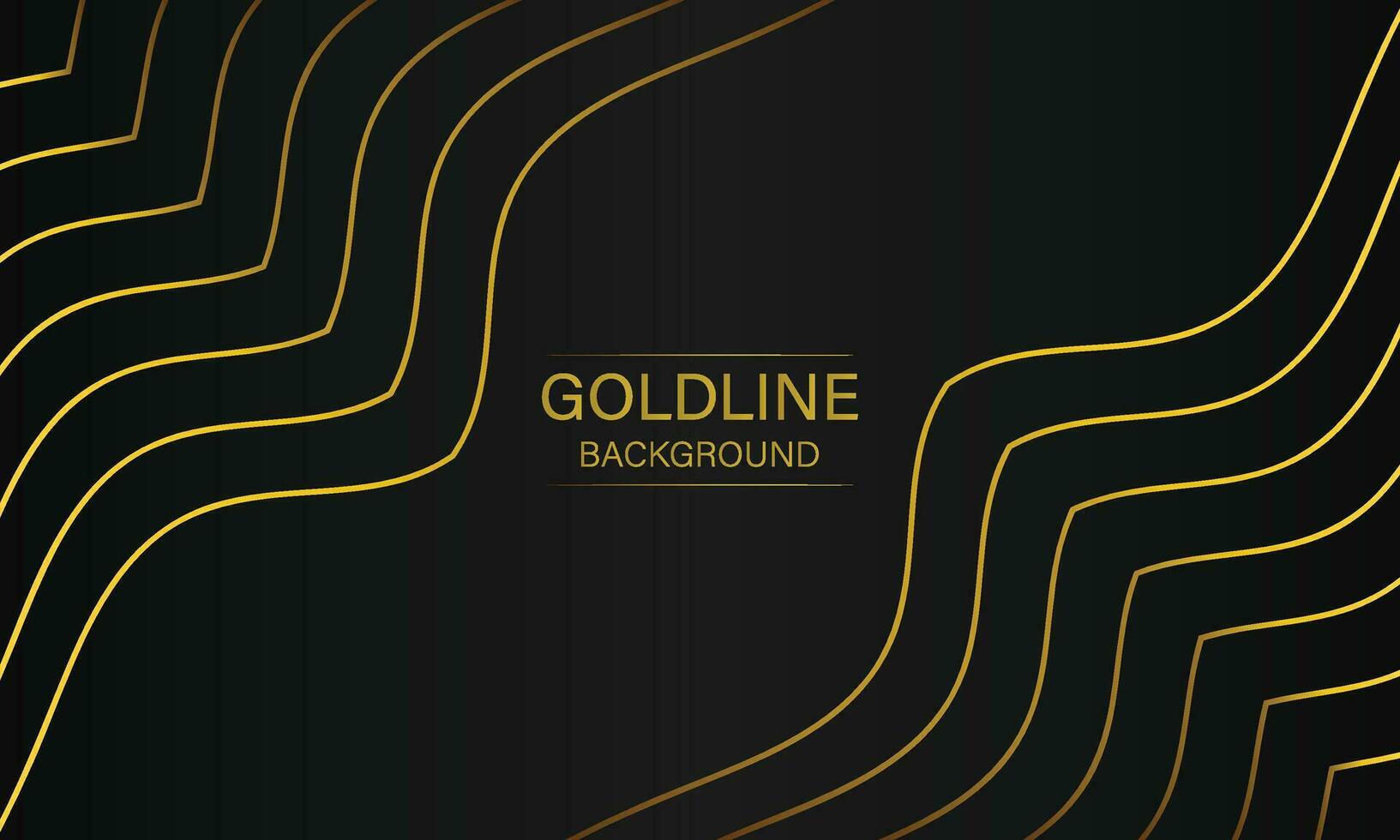 luxury abstract gold line on black background vector