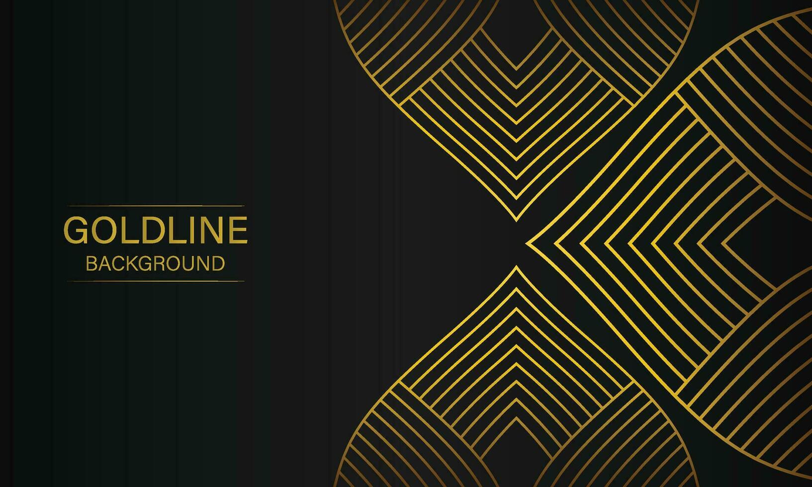 luxury abstract gold line on black background vector
