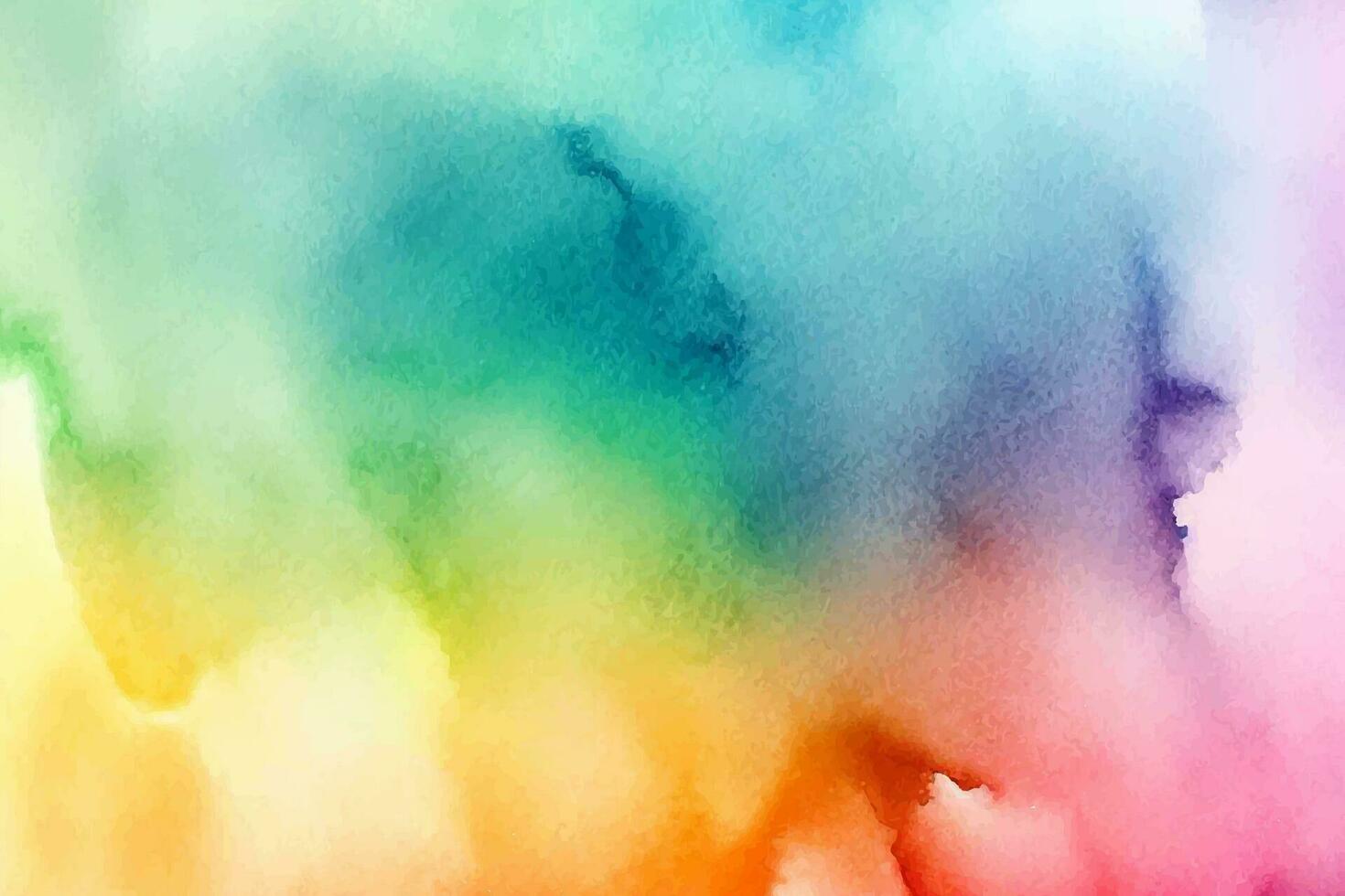 Abstract pastel watercolor background. Rainbow watercolour pattern vector