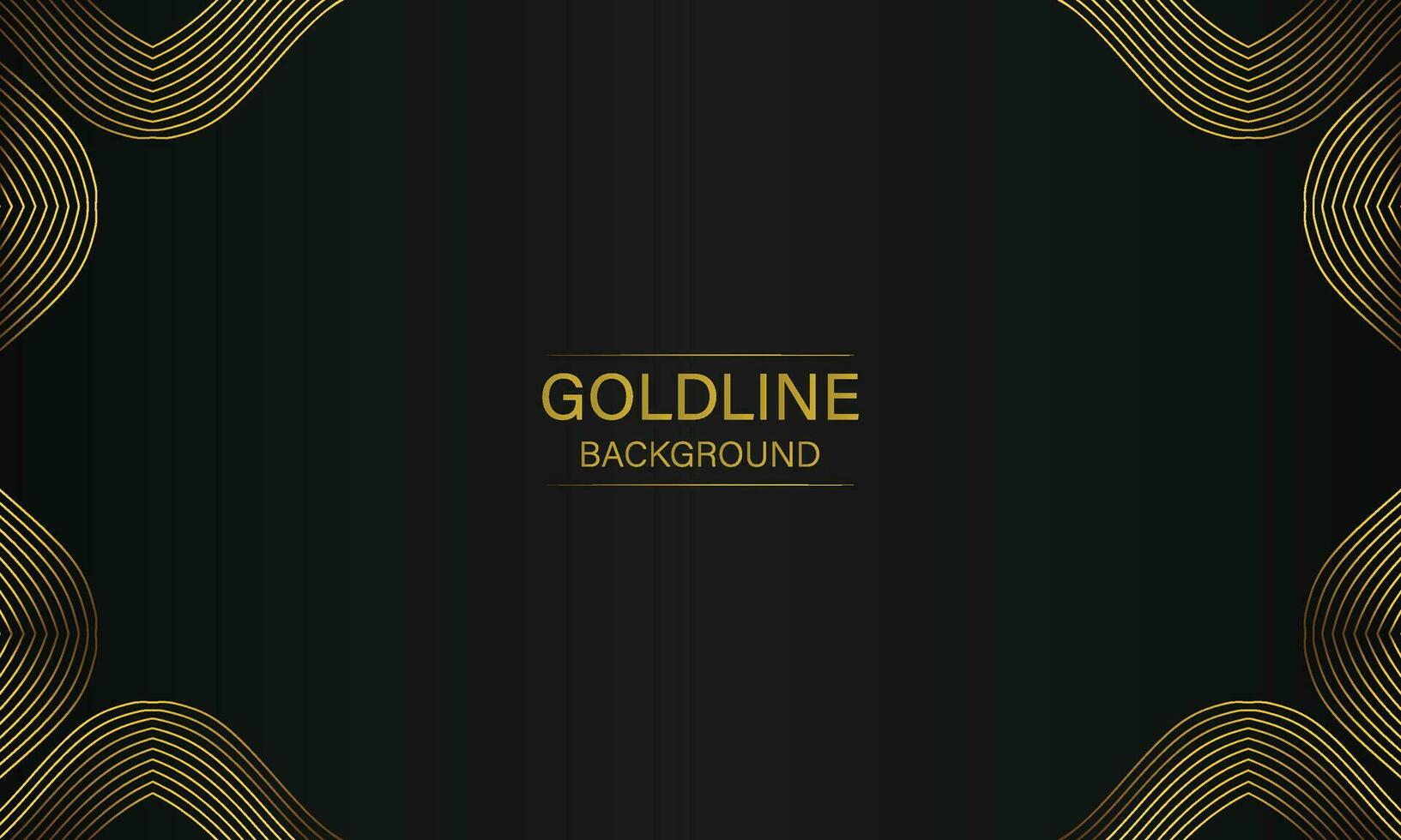 luxury abstract gold line on black background vector