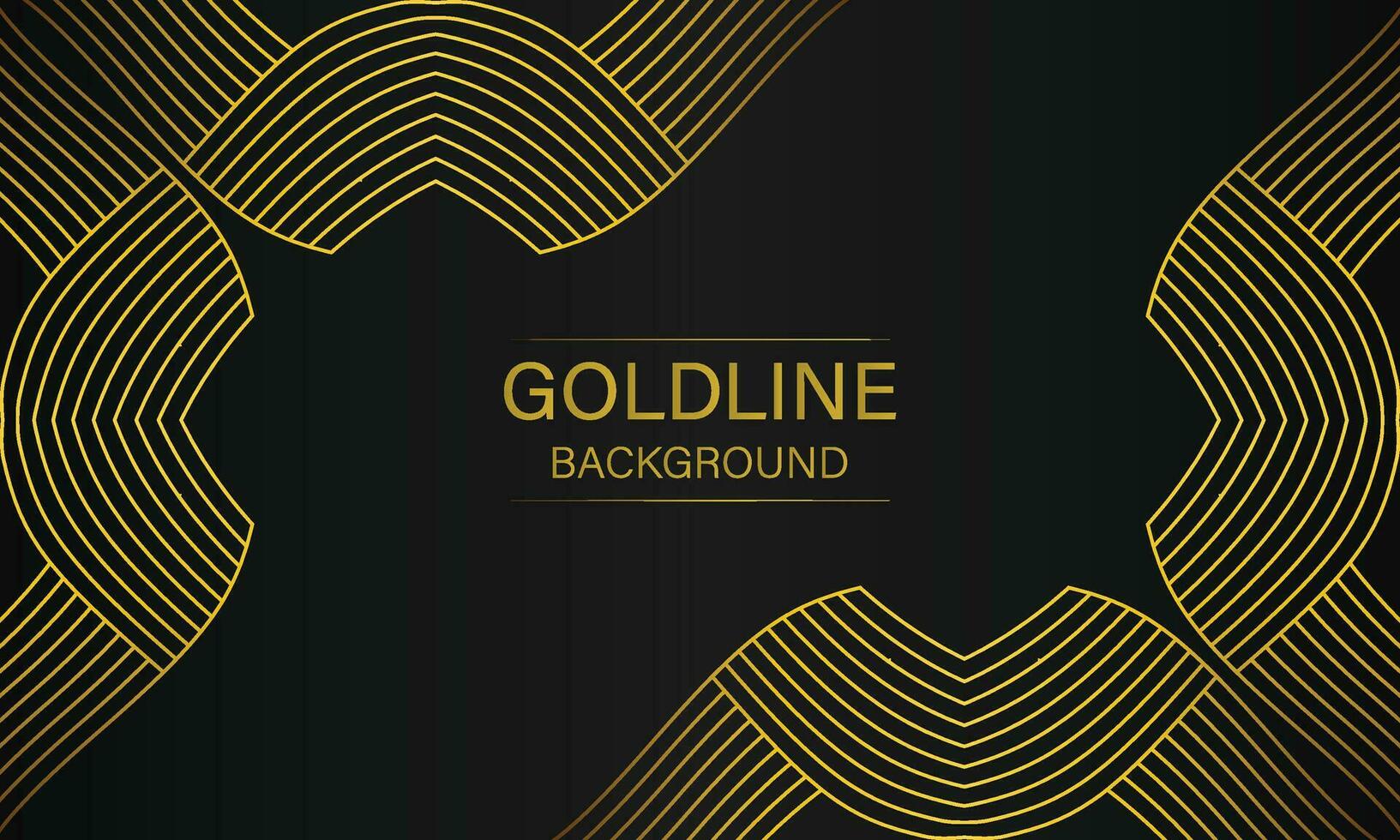 luxury abstract gold line on black background vector