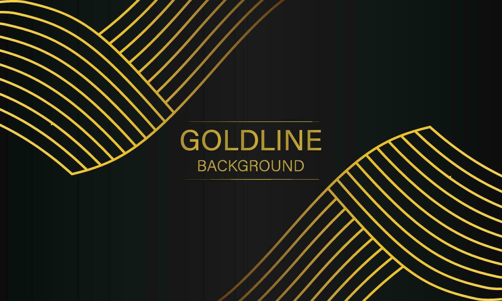 luxury abstract gold line on black background vector