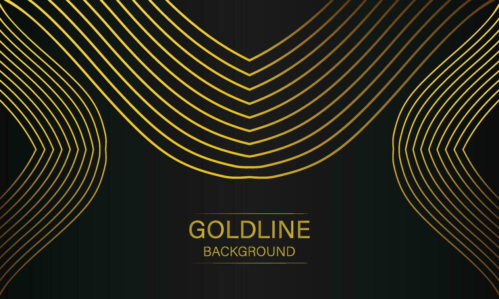 luxury abstract gold line on black background vector