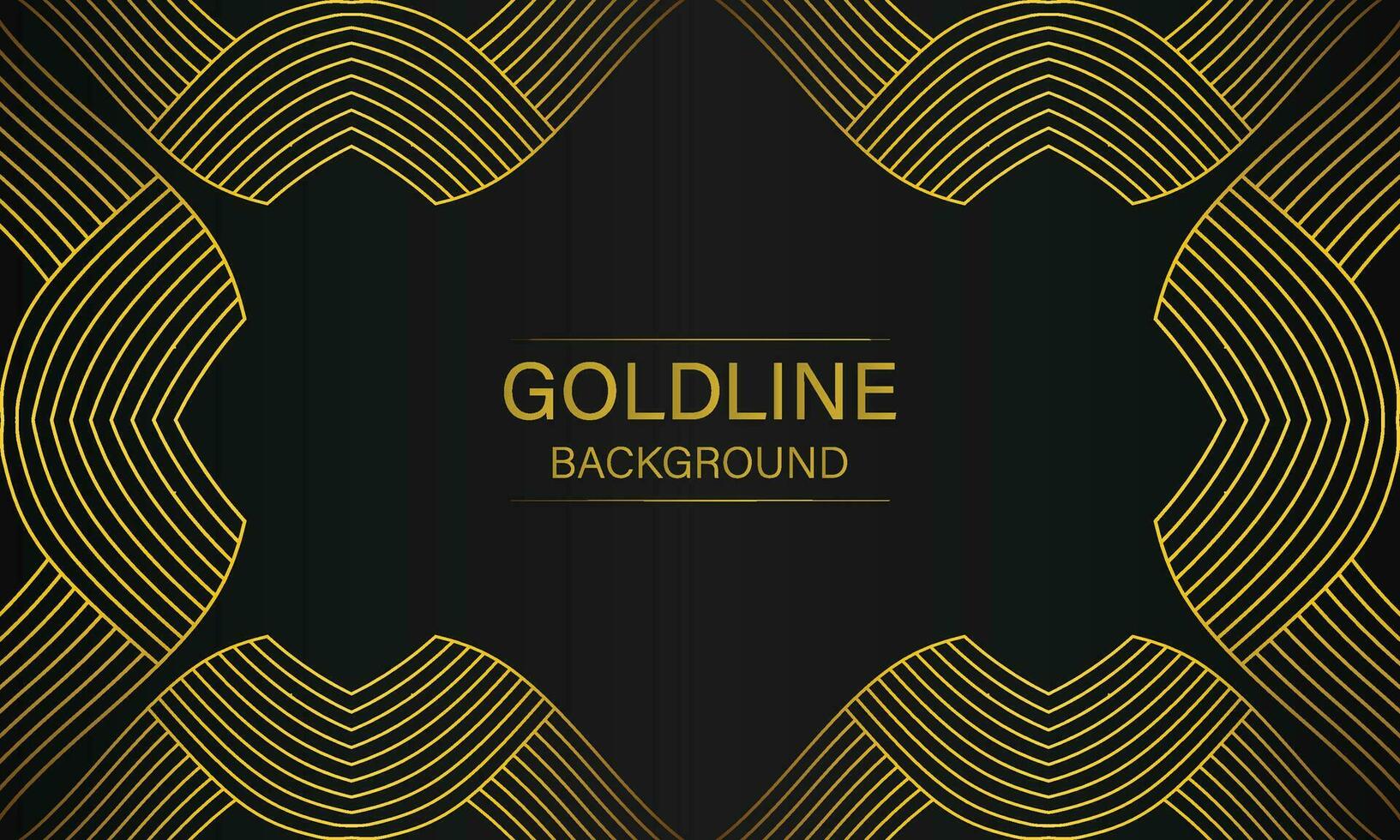 luxury abstract gold line on black background vector