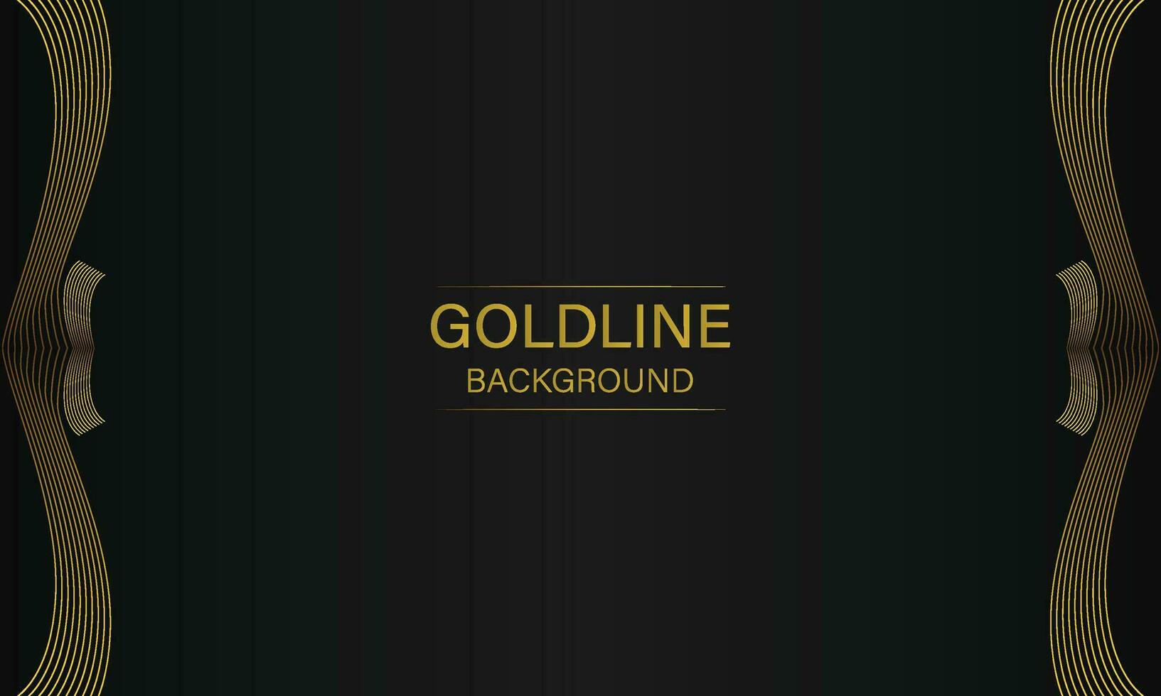 luxury abstract gold line on black background vector