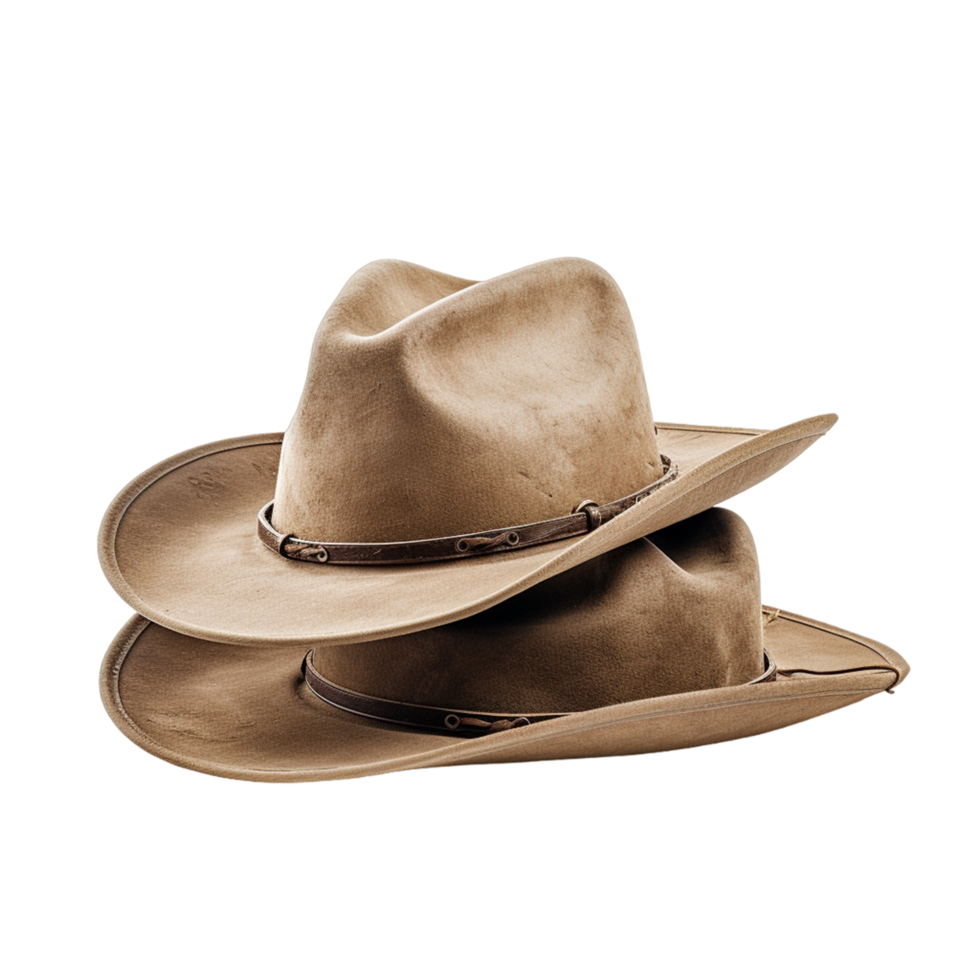 cowboy två hattar ai generativ png