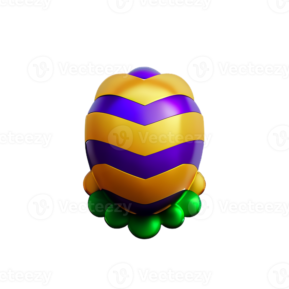 mardi gras 3d rendering icon illustration png