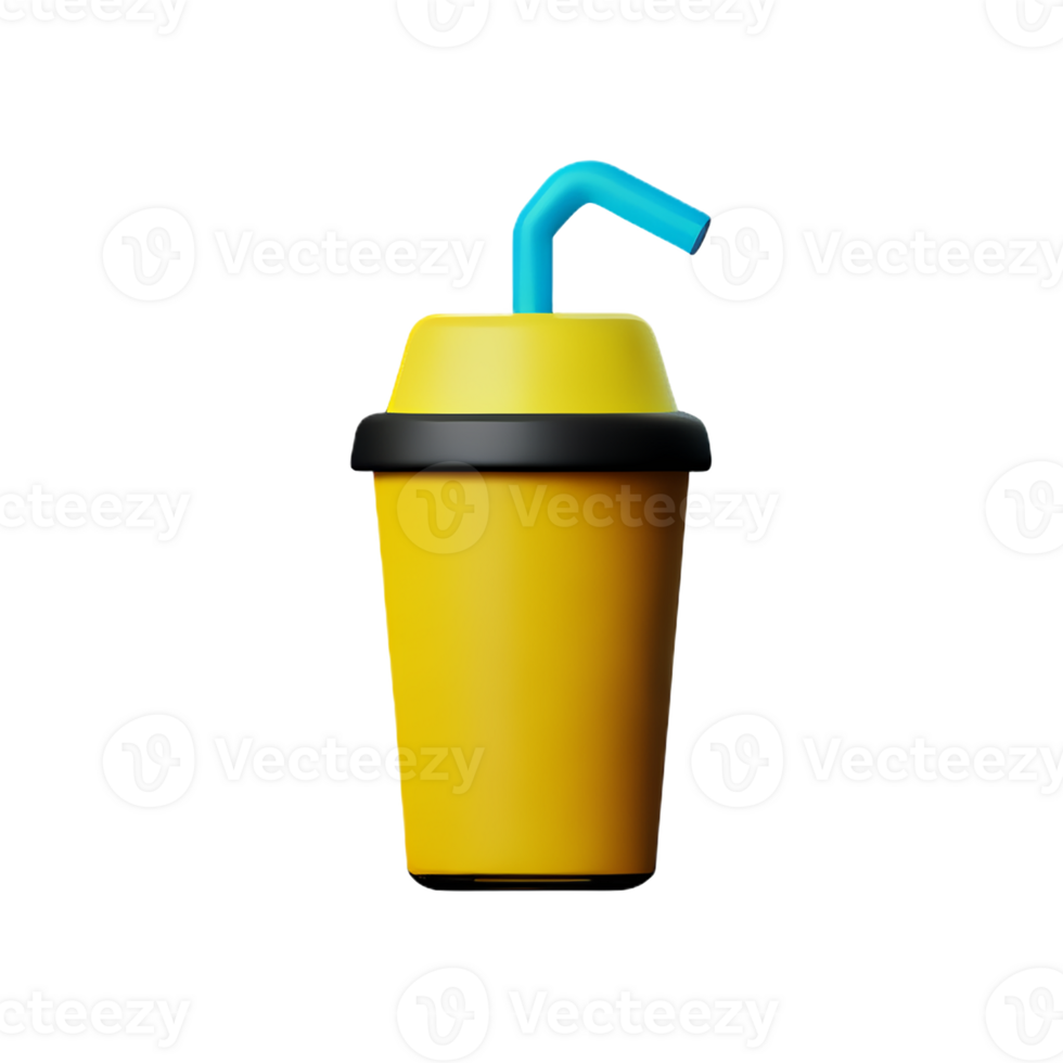 lemonade 3d rendering icon illustration png