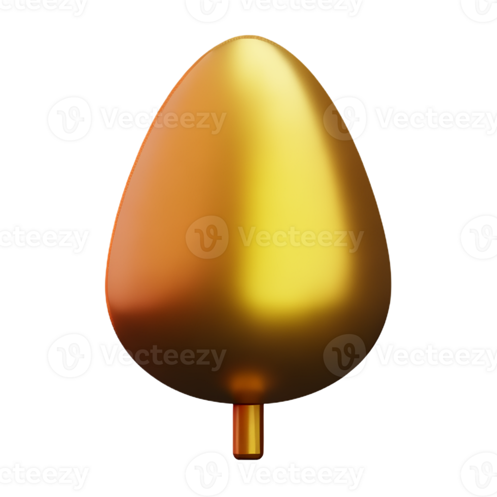 gold leaf 3d rendering icon illustration png
