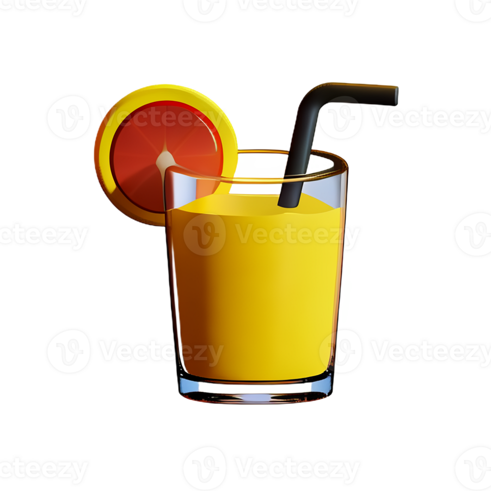 lemonade 3d rendering icon illustration png