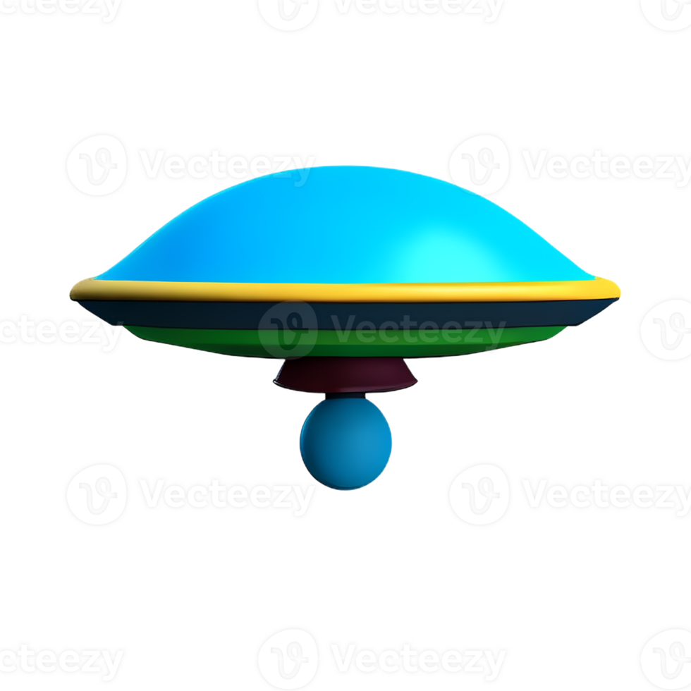 UFO 3d Renderização ícone ilustração png