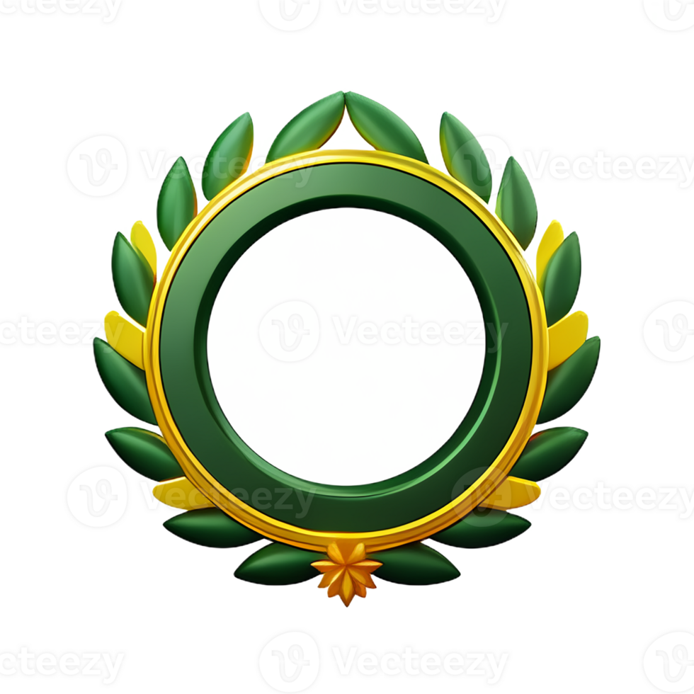 laurel wreath 3d rendering icon illustration png