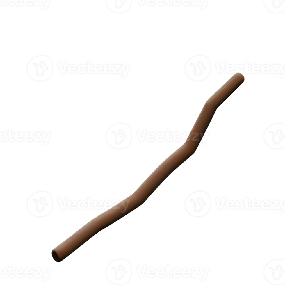stick 3d rendering icon illustration png