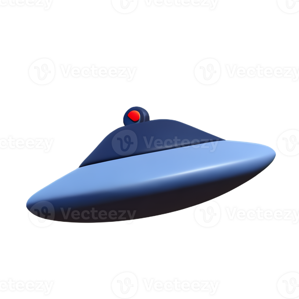 ufo 3d rendering icon illustration png