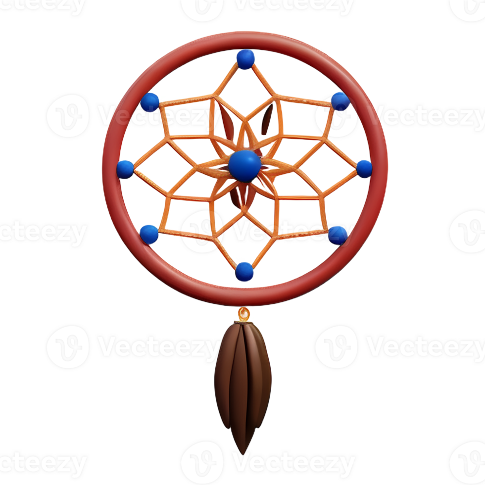 dream catcher 3d rendering icon illustration png